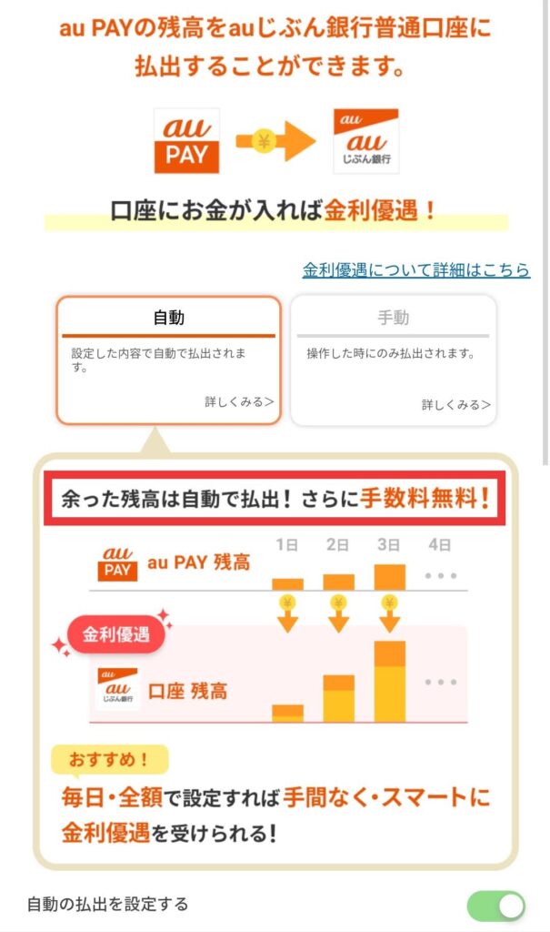 無料】Pontaポイント現金化（「au PAY自動払出」×「auじぶん銀行」）